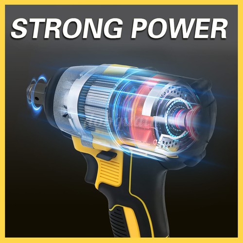 Cordless Electric Impact Wrench Gun 1/2'' High Power Driver w/ 2 Li-ion Battery - Picture 5 of 12
