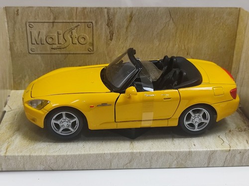 Coche deportivo Maisto 1/24 Honda S2000 versión europea amarillo modelo JDM - Imagen 3 de 5