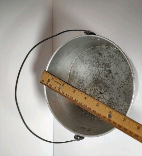 9 tlg 4er Set Vintage Aluminium Stapeltöpfe Pfannen Camping Kochen 1 Deckel 4 Tassen - Bild 12 von 16