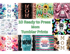 Bundle of 10 Ready to Press 20oz Sublimation Tumbler Mom Mother Prints