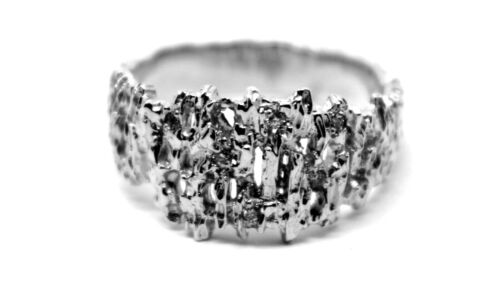 Kaedesigns New Genuine 10ct White or Rose Or Yellow Gold Diamond Nugget Ring - Picture 15 of 16