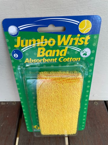 JOSAN Jumbo Cotton Elastic Sport Gym Yoga Wristband Wrist Band Sweat Sweatband - Picture 23 of 26