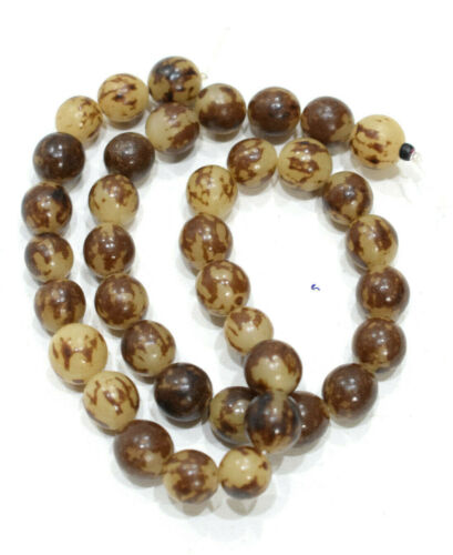 Beads Philippine Natural Round Buri Nut Beads - Picture 1 of 4