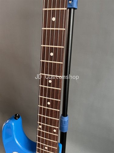 Arm The Homeless Tom Morello Blue Electric Guitar ST Black Hardware Floyd Rose - Picture 9 of 13