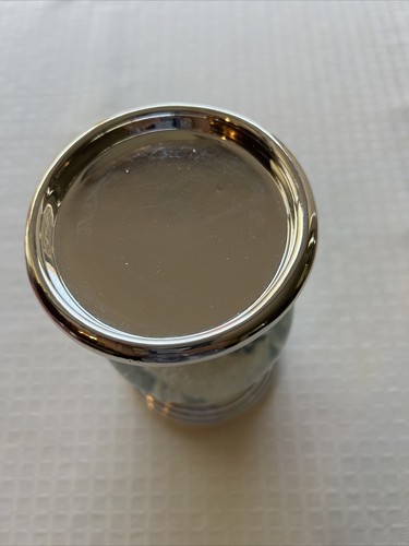 Silver Pedestal Candle Holder/ Snow Globe with Lights - Picture 3 of 5