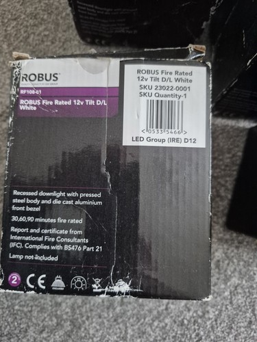 Robus Fire Rated 12v Tilt D/L White - Picture 10 of 12