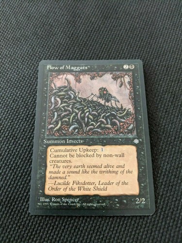 Flow Of Maggots Card 1995 Ice Age Magic the Gathering Pack Fresh Un Played  - Picture 2 of 4