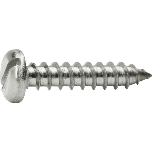 #6 x 2" Pan Head Sheet Metal Screws Stainless Steel Slotted Drive Qty 100 - Imagen 2 de 5