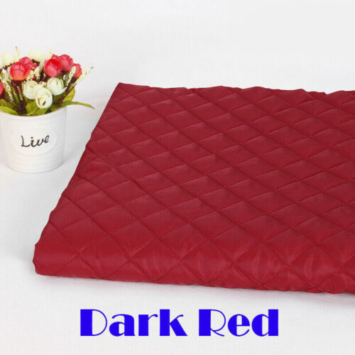 Quilted Polycotton Fabric Nylon Backed Diamond Shaped Quilting Padded Sewing DIY - Picture 17 of 20