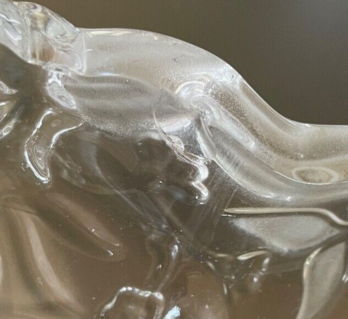 Mikasa Angelique Footed Divided 5 Section Serving Bowl, Frosted/Clear VTG - Picture 11 of 11