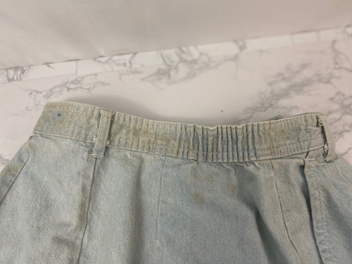 Falda vaquera vintage años 90 CHIC azul cintura alta para mujer 10 azul claro lavado F1 - Imagen 3 de 6