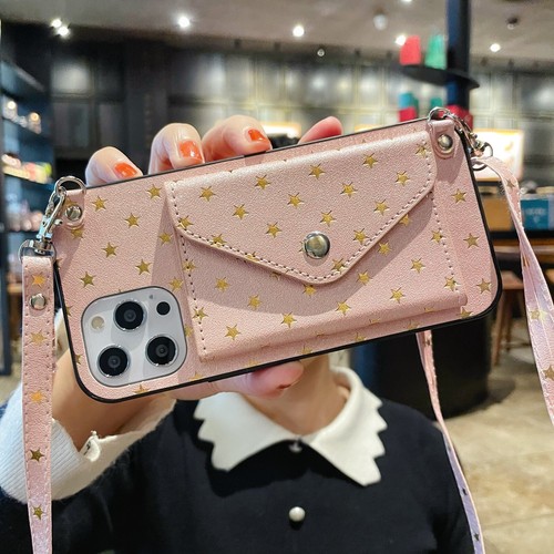 For Xiaomi OnePlus Crossbody Stars Card Bag Wallet Case Phone Cover +Strap Girls - Picture 7 of 19