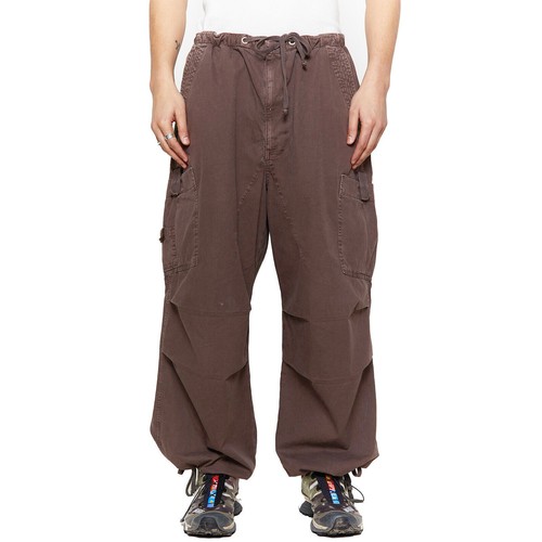 Men Drawstring Wide-Leg Baggy Cargo Casual Pants Cotton Linen Beach Trousers New - Picture 4 of 17