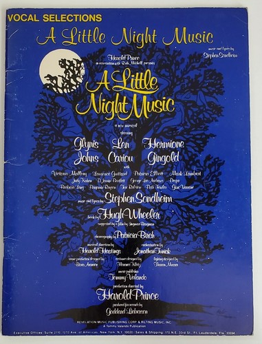 A Little Night Music Vocal Selections Songbook Sheet Music Sondheim - 第 1/3 張圖片