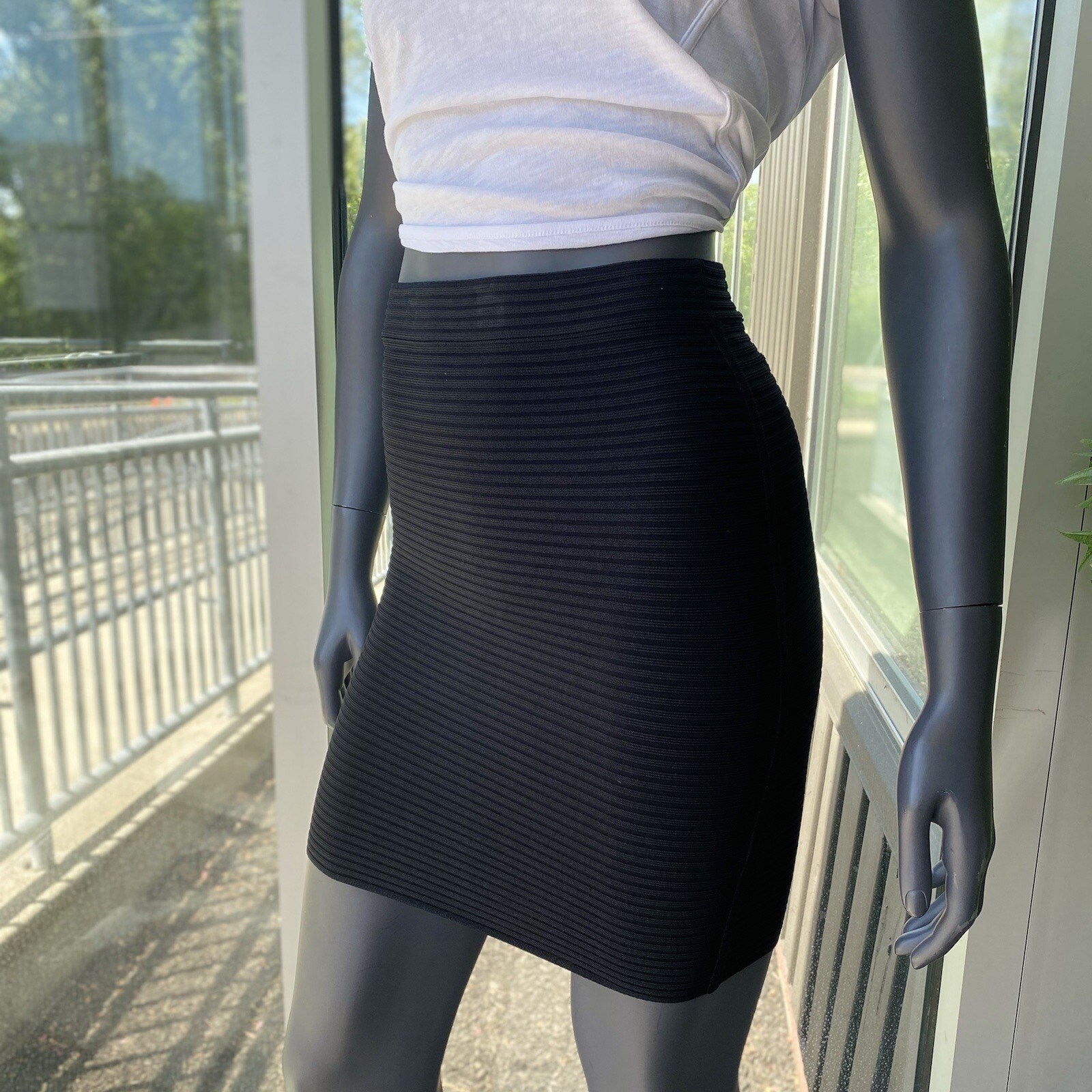 Alexander Wang Ribbed Jersey Mini Skirt Brand new, tags still attached Size  xxs