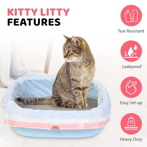 Cat Litter Box Liners 60 Count Drawstring Cat Waste Liners eBay