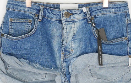 NEW One Teaspoon Bandits - Low Waist Cut Off Denim Shorts in SoHo Size 26 - Picture 2 of 4