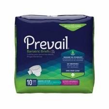 Unisex Adult Incontinence Brief Prevail  Bariatric Tab