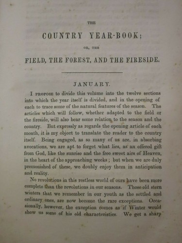1850 THE COUNTRY YEAR BOOK / HOWITT / FIELD, FOREST, AND THE FIRESIDE - Picture 5 of 8