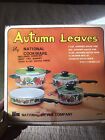 Vintage National Silver Company Enamel cookware Autumn Leaves