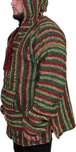 Mexican Poncho Baja Hoodie-Surfer DrugRug Jacket Unisex sz: M, L, XL, 2XL, 3XL - Picture 62 of 215