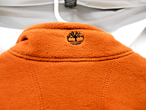 TIMBERLAND Full Zip Fleece Jacket Orange Men's Size Large  ##9823 / J-1 - Picture 13 of 14