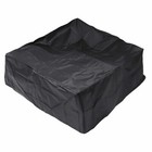 Waterproof Fire Pit Canvas Square Barbecue Grill BBQ Cover 34*34*14 Inch Black