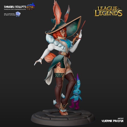 Aurora, League of Legends, 1/9, 22cm, 12k Resin 3D Print Figure Model Kit - Picture 2 of 10