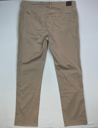 Peter Millar Chino Pants Mens 40/33 Khaki Twill Cotton Stretch Casual Dress - Picture 6 of 6