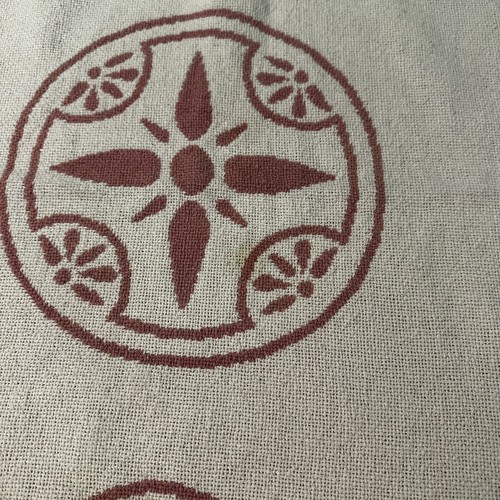 Vintage Woven Throw Blanket Pink & White Country House Reversible 48x70" - Picture 9 of 14