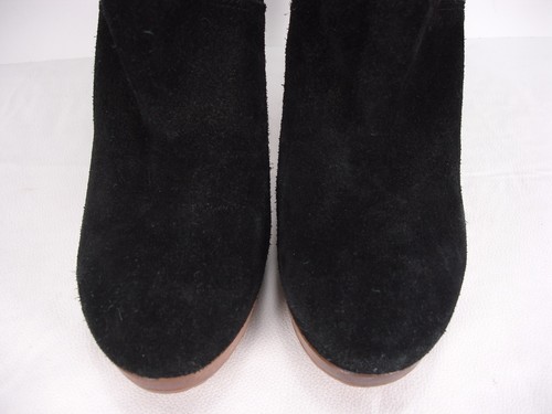 KORS MICHAEL KORS SUEDE WOOD PLATFORMS PULL ON KNEE HIGH BOOTS WOMEN'S 10 M MINT - Picture 6 of 11