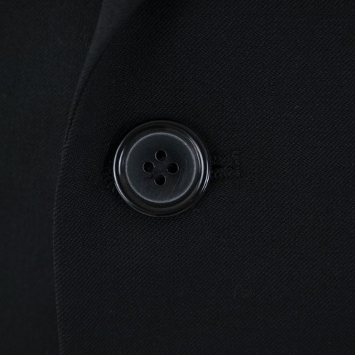 Mens Black Sport Coat 40R US Size DANIEL HECHTER Wool Blazer Designer Jacket - Picture 7 of 12