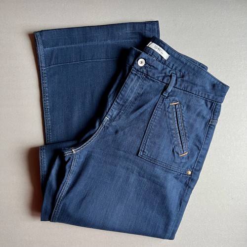 Blue Flared Esprit Jeans Vintage Denim Pants Women L Bell Bottoms Vintage Retro - Picture 12 of 14