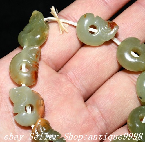 Bracelet Yu Cochon Dragon Gou Culture Chinoise Hongshan tendance Naturel Hetian Jade Sculpté