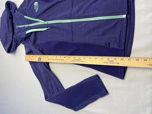 Chaqueta para correr The North Face púrpura para mujer talla XS bolsillos con cremallera completa con capucha - Imagen 5 de 10