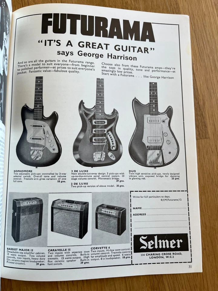 beat  instrumental  monthly  dec  1964 - roy orbison - john lennon . etc - Image 3 of 4