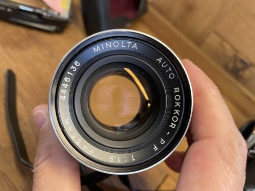 *CLA'd: fast neuwertig* Minolta SR-1 analoge Kamera Auto Rokkor 55 mm f/1.8 aus Japan - Bild 9 von 17