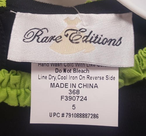 Rare Editions 2 Piece Tunic Top with Coordinated Legging Set Girl's Size 5 NWT - Picture 6 of 11