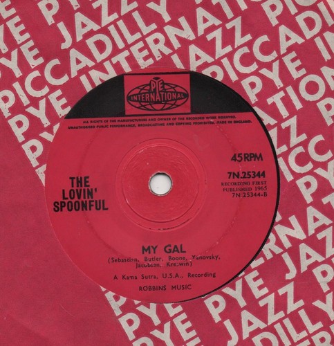 THE LOVIN' SPOONFUL you didn't have to be so nice*my gal 1965 UK PYE INT 7" 45 - Picture 4 of 4