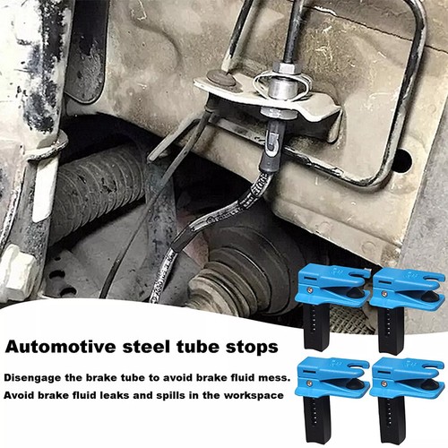 4x Brake Lines Plug Fluid Lines Stopper Clamp Tool Leak-Proof Caps And Plugs Set - Picture 3 of 12