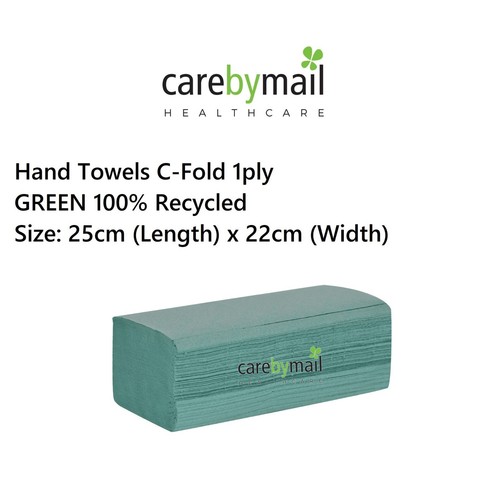 Toallas de mano de papel plegables en C para baño oficina escuela hotel azul y verde - Imagen 3 de 4
