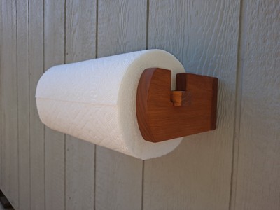 Wood Paper Towel Holder Wall-Mount Kitchen/Bar/Bath/Log Cabin/Western Home  Decor