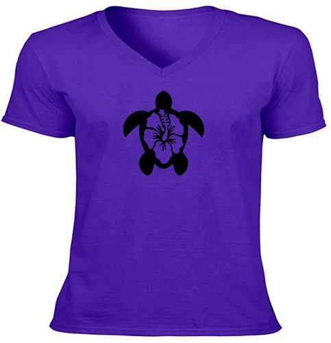 Sea Turtle Hibiscus flower Tee Mens/Unisex Graphic T-Shirt Sea Life Lover Gift - Picture 12 of 12