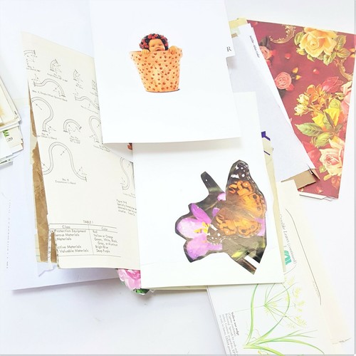 Antique Open Windows Junk Journal Hardback Papers Handmade Unbounded Vintage  - Picture 11 of 12