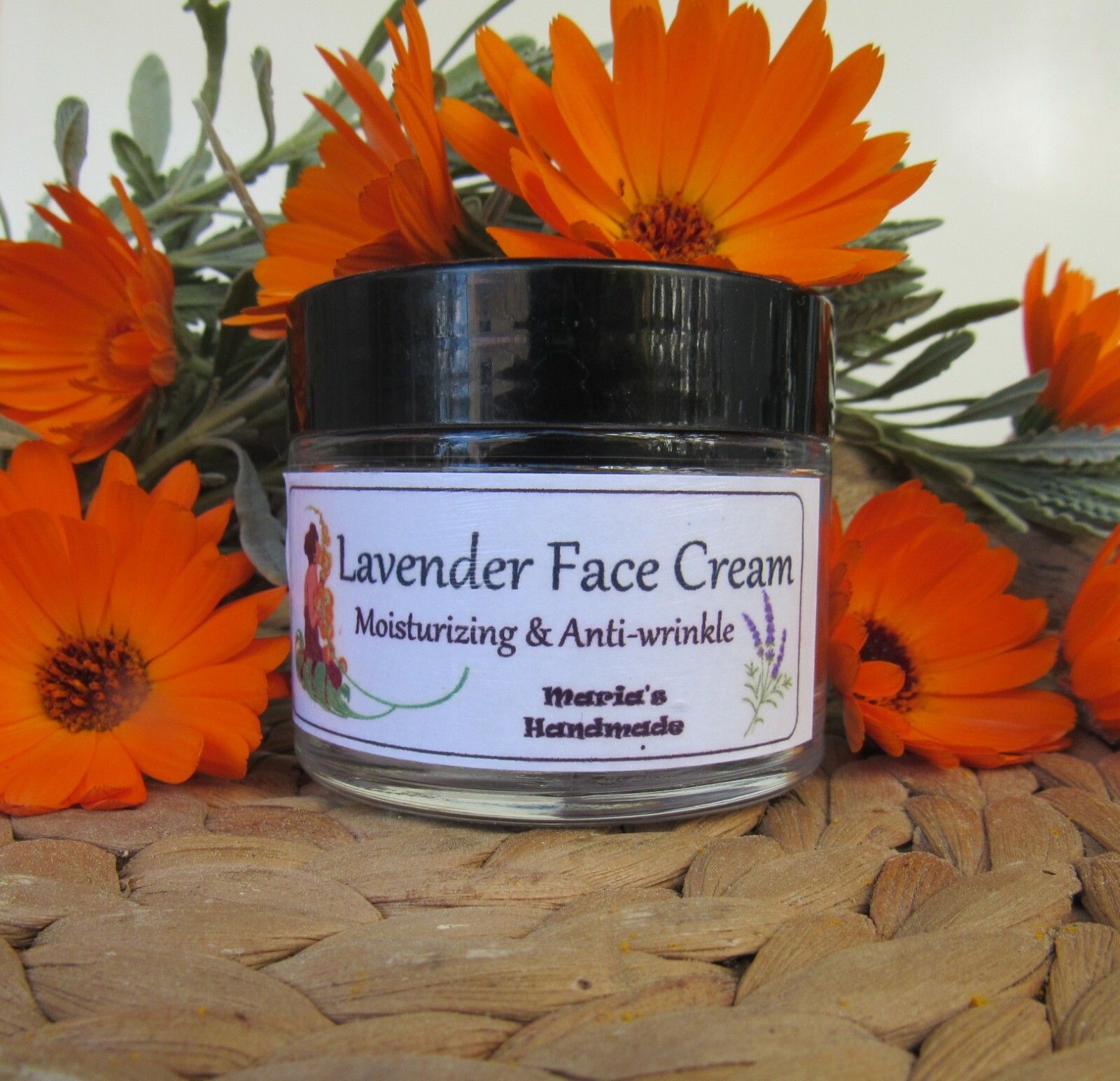 FACE CREAM Lavender | Natural Handmade | Vegan Botanical, 180gr-image