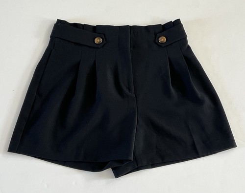 Ann Taylor The Paperbag Short Size 10 Black Dress Shorts - Picture 3 of 14