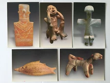 Lot 5 Postcards MUSEE PIERIDES Larnaca Cyprus Statue    