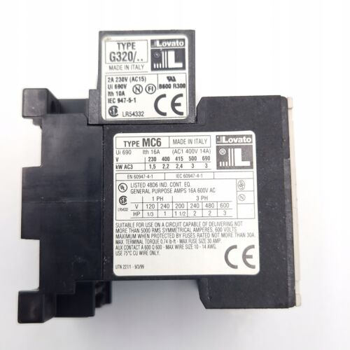 LOVATO MC6 24V 50/ O1ME 4862 - Foto 2 di 6