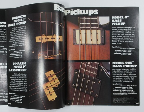 Vintage DiMarzio Guitar Pickup Catalog Parts Gibson Fender Hardware Prices 1979 - Picture 6 of 11