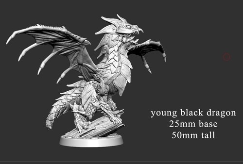 Black Dragons DnD Legion Terrain Scenery Tabletop Miniatures 28mm Frostgrave - Picture 8 of 20
